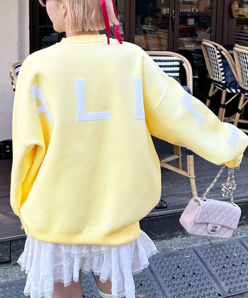 w closet（ダブルクローゼット）の「★先行予約★【Alley】ロゴジャガードプルオーバー【1月下旬入荷】（その他・レディース・イエロー/グレー・FREE）」の8枚目の写真