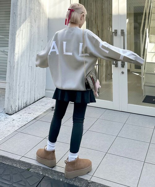w closet（ダブルクローゼット）の「★先行予約★【Alley】ロゴジャガードプルオーバー【1月下旬入荷】（その他・レディース・イエロー/グレー・FREE）」の17枚目の写真