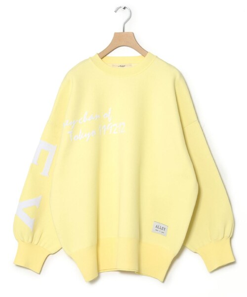 w closet（ダブルクローゼット）の「★先行予約★【Alley】ロゴジャガードプルオーバー【1月下旬入荷】（その他・レディース・イエロー/グレー・FREE）」の3枚目の写真