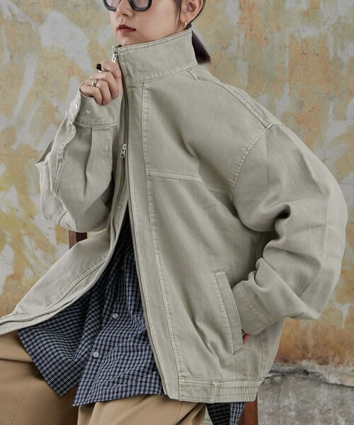 CIAOPANIC TYPY スタンドネックジップデニムブルゾン CIAOPANIC TYPY（チャオパニックティピー）の「【TYPYdenim