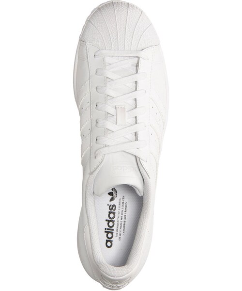 adidas（アディダス）の「adidas Men's Superstar Casual Sneakers from Finish Line（スニーカー・メンズ・WHITE/WHITE・11.5/12/10/7/11/13/7.5/9/8.5/9.5/10.5）」の2枚目の写真