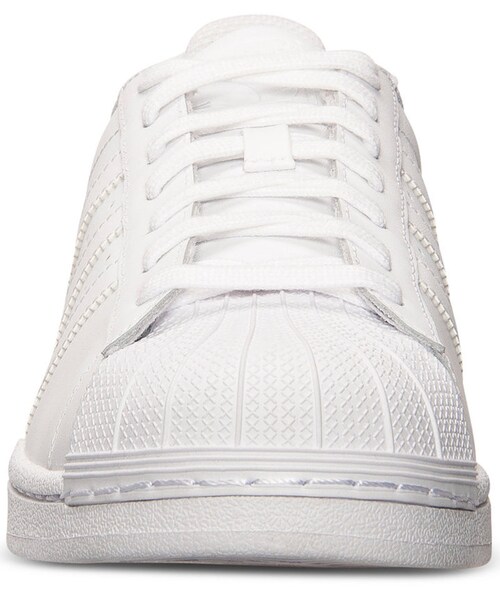 adidas（アディダス）の「adidas Men's Superstar Casual Sneakers from Finish Line（スニーカー・メンズ・WHITE/WHITE・11.5/12/10/7/11/13/7.5/9/8.5/9.5/10.5）」の3枚目の写真