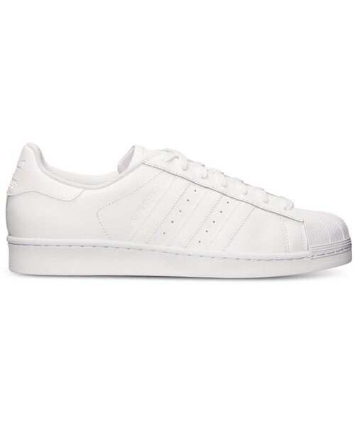adidas（アディダス）の「adidas Men's Superstar Casual Sneakers from Finish Line（スニーカー・メンズ・WHITE/WHITE・11.5/12/10/7/11/13/7.5/9/8.5/9.5/10.5）」の6枚目の写真