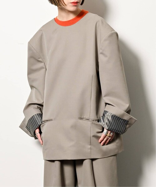 美品　CITYSHOP 2WAY GABARDINE ジャケット ベージュ CITYSHOP（シティーショップ）の「《予約》2WAY GABARDINE