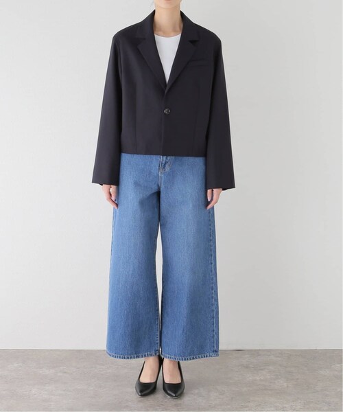 FRAMeWORK（フレームワーク）の「クロップドネイビーブレザー