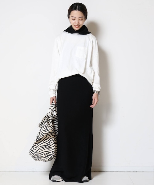 MUSE de Deuxieme classe（ミューズデドゥーズィエムクラス）の「wool cashmere スカート（スカート・ブラック/(001)/36/在庫なし/38）」の8枚目の写真