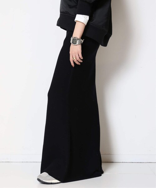 MUSE de Deuxieme classe（ミューズデドゥーズィエムクラス）の「wool cashmere スカート（スカート・ブラック/(001)/36/在庫なし/38）」の3枚目の写真