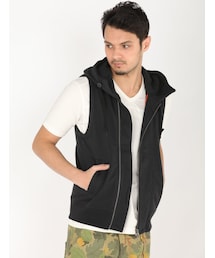 AVIREX | avirex/アヴィレックス/メンズ/HOODED MILITARY VEST/フーデッド ミリタリー ベスト(トップス)