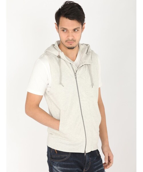 AVIREX（アヴィレックス）の「avirex/アヴィレックス/メンズ/HOODED MILITARY VEST/フーデッド ミリタリー ベスト（トップス・メンズ・BLACK/GREY/CAMO・M/L/XL）」の11枚目の写真