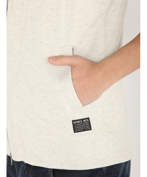 AVIREX（アヴィレックス）の「avirex/アヴィレックス/メンズ/HOODED MILITARY VEST/フーデッド ミリタリー ベスト（トップス・メンズ・BLACK/GREY/CAMO・M/L/XL）」の15枚目の写真