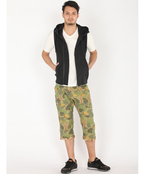 AVIREX（アヴィレックス）の「avirex/アヴィレックス/メンズ/HOODED MILITARY VEST/フーデッド ミリタリー ベスト（トップス・メンズ・BLACK/GREY/CAMO・M/L/XL）」の10枚目の写真