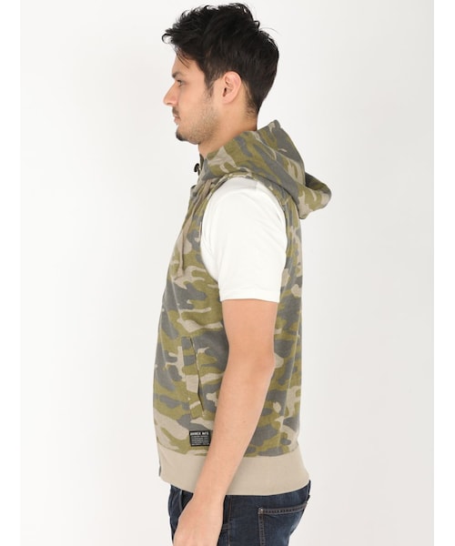 AVIREX（アヴィレックス）の「avirex/アヴィレックス/メンズ/HOODED MILITARY VEST/フーデッド ミリタリー ベスト（トップス・メンズ・BLACK/GREY/CAMO・M/L/XL）」の20枚目の写真