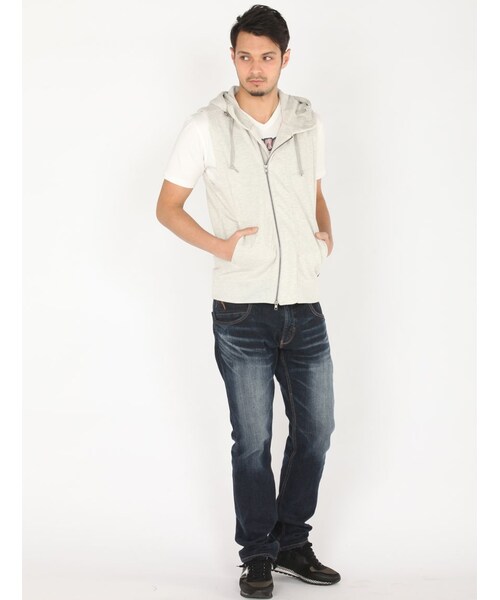 AVIREX（アヴィレックス）の「avirex/アヴィレックス/メンズ/HOODED MILITARY VEST/フーデッド ミリタリー ベスト（トップス・メンズ・BLACK/GREY/CAMO・M/L/XL）」の18枚目の写真