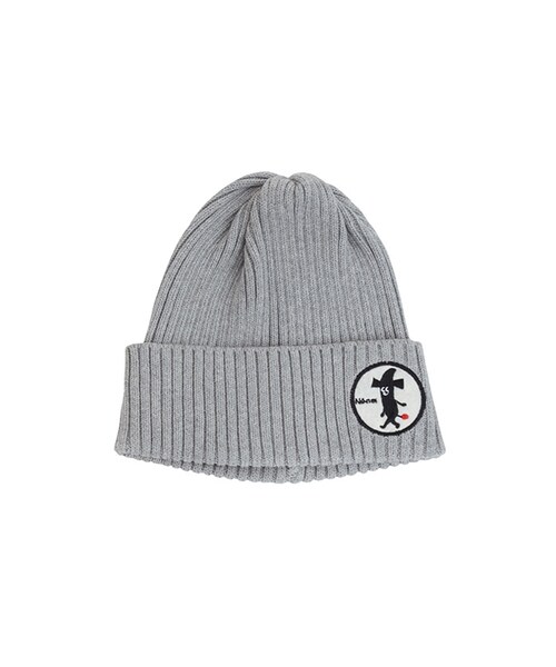 Ne-net（ネネット）の「ケンダマくんニット帽 / 帽子（帽子・レディース・off white/gray・-）」の2枚目の写真