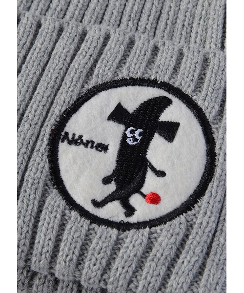 Ne-net（ネネット）の「ケンダマくんニット帽 / 帽子（帽子・レディース・off white/gray・-）」の4枚目の写真