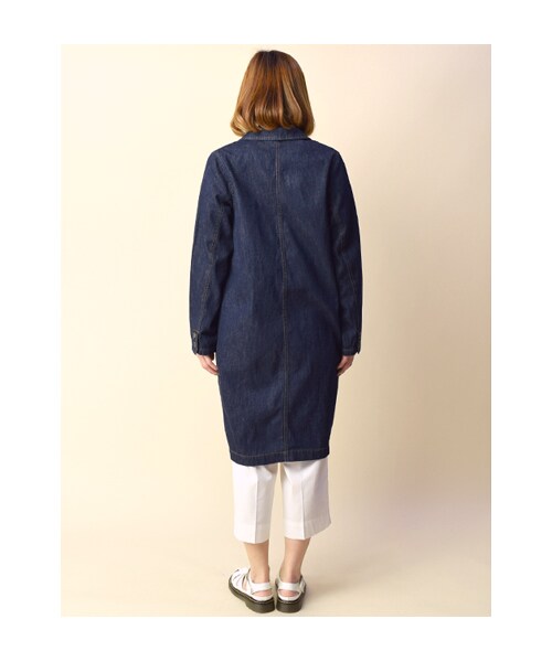 w closet（ダブルクローゼット）の「デニムシングルチェスターコート（トップス・レディース・ブルー/ワンウォッシュ・FREE）」の5枚目の写真