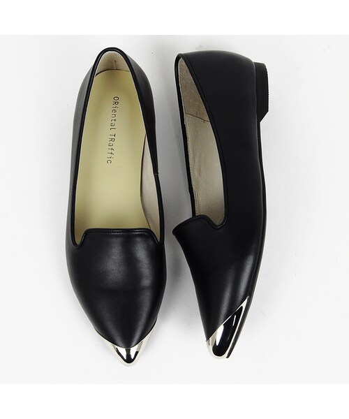 ORiental TRaffic(オリエンタルトラフィック)の「トゥキャップオペラシューズ(シューズ・レディース・ブラック/カーキ/ホワイト・34/35/36/37/38/39/40/41/42)」の2枚目の写真