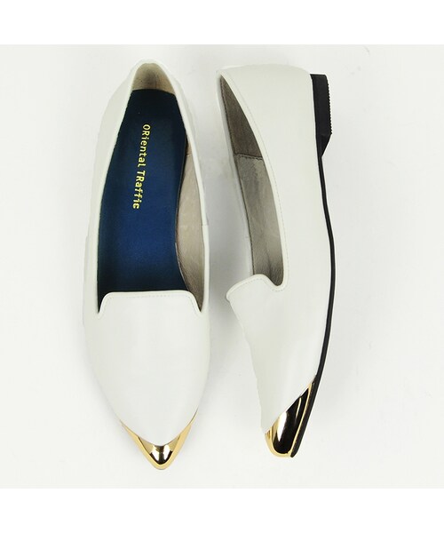 ORiental TRaffic(オリエンタルトラフィック)の「トゥキャップオペラシューズ(シューズ・レディース・ブラック/カーキ/ホワイト・34/35/36/37/38/39/40/41/42)」の3枚目の写真