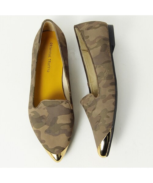 ORiental TRaffic(オリエンタルトラフィック)の「トゥキャップオペラシューズ(シューズ・レディース・ブラック/カーキ/ホワイト・34/35/36/37/38/39/40/41/42)」の1枚目の写真