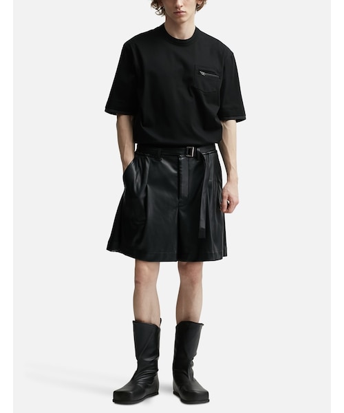 Sacai（サカイ）の「Faux Leather Shorts（）」 - WEAR