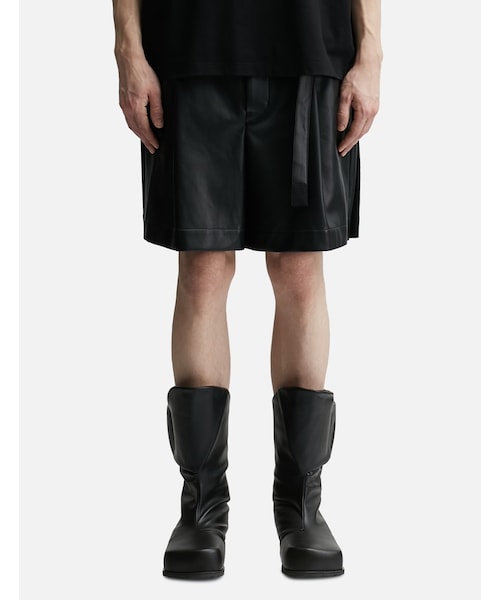 Sacai（サカイ）の「Faux Leather Shorts（）」 - WEAR