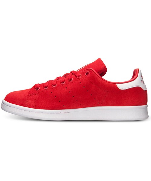 adidas（アディダス）の「adidas Men's Originals Stan Smith Casual Sneakers from Finish Line（スニーカー・メンズ・RED/WHITE SUEDE・8/9.5/9/11/10）」の6枚目の写真