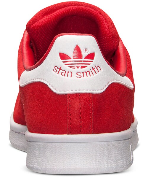 adidas（アディダス）の「adidas Men's Originals Stan Smith Casual Sneakers from Finish Line（スニーカー・メンズ・RED/WHITE SUEDE・8/9.5/9/11/10）」の2枚目の写真