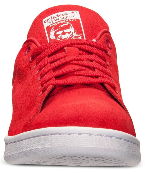 adidas（アディダス）の「adidas Men's Originals Stan Smith Casual Sneakers from Finish Line（スニーカー・メンズ・RED/WHITE SUEDE・8/9.5/9/11/10）」の3枚目の写真