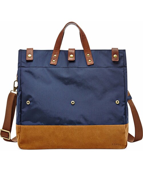 FOSSIL（フォッシル）の「Fossil Gordon Foldover Tote Bag（その他ベビー用品・メンズ・Olive/Navy）」の7枚目の写真