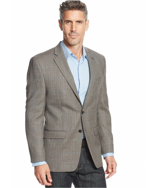 ralph lauren glen plaid blazer