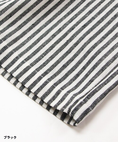 paravion（パラビオン）の「ストライプフリルパンツ（パンツ・レディース・ブラック/ベージュ/サックス・ワンサイズ）」の6枚目の写真