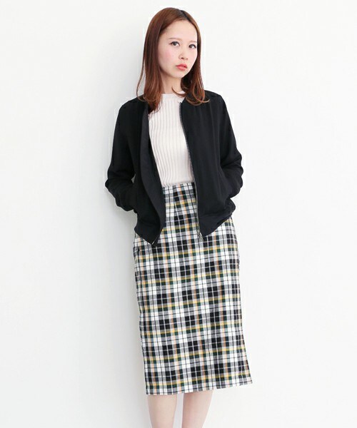 KBF（ケイビーエフ）の「圍裹式格紋裙（スカート・レディース・綠色/紅色・one）」の3枚目の写真