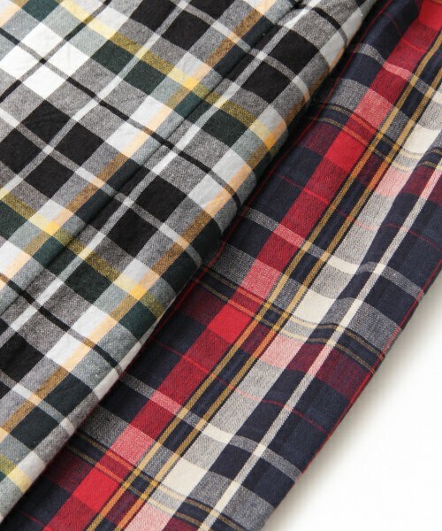 KBF（ケイビーエフ）の「圍裹式格紋裙（スカート・レディース・綠色/紅色・one）」の14枚目の写真