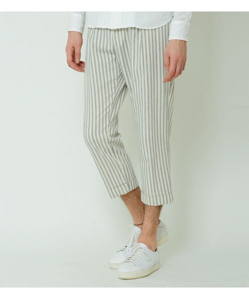 KATHARINE HAMNETT LONDON (キャサリンハムネットロンドン)の「CROPPED JACQUARD(パンツ・メンズ・ブラック/ネイビー/ホワイト・S/M/L/XL)」の4枚目の写真