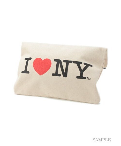 USAGI Item（ウサギアイテム）の「I LOVE NYクラッチバッグ（クラッチバッグ・レディース・WHT・F）」の7枚目の写真