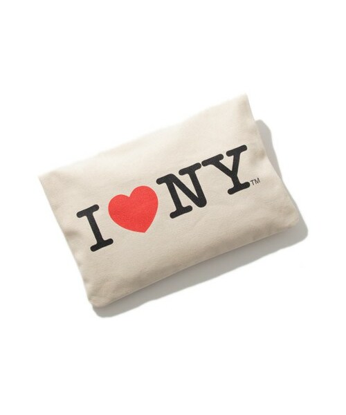 USAGI Item（ウサギアイテム）の「I LOVE NYクラッチバッグ（クラッチバッグ・レディース・WHT・F）」の2枚目の写真