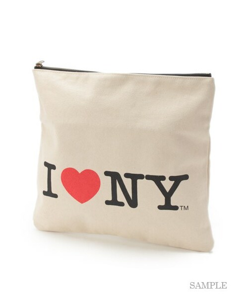 USAGI Item（ウサギアイテム）の「I LOVE NYクラッチバッグ（クラッチバッグ・レディース・WHT・F）」の5枚目の写真