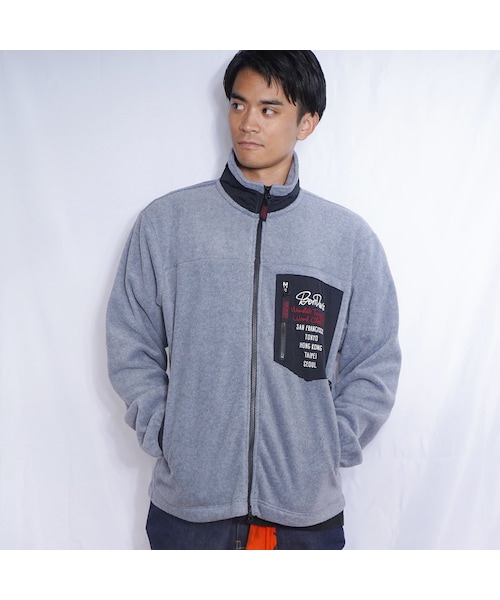 BEN DAVIS（ベンデイビス）の「BEN DAVIS【FLEECE STAND FULL ZIP】フリーススタンドフルジップ（その他・メンズ・BLACK/BLUE/H-GREY・M/L/XL）」の6枚目の写真