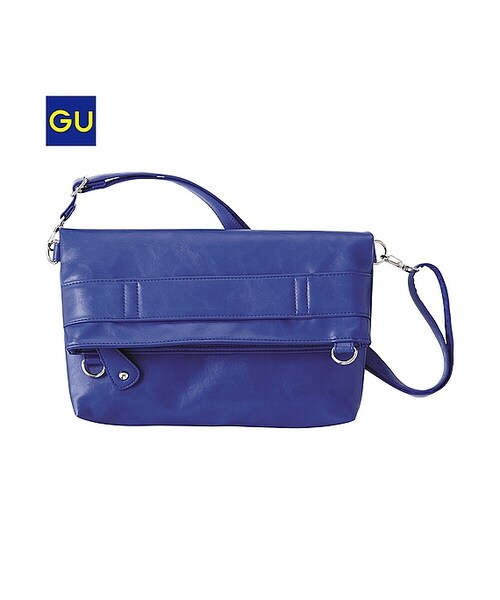 GU（ジーユー）の「（GU）ＷＯＭＥＮ２ＷＡＹクラッチショルダーバッグ（WOMEN ⁄ バッグ・レディース・BLACK/OFF WHITE/BLUE/YELLOW・-）」の3枚目の写真