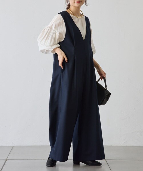 PUAL CE CIN TRサロペット ネイビー PUAL CE CIN（ピュアルセシン）の「TRサロペット（）」 - WEAR