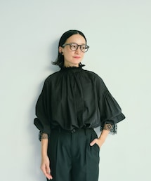 PUAL CE CIN（ピュアルセシン）の「襟袖レースプルオーバー