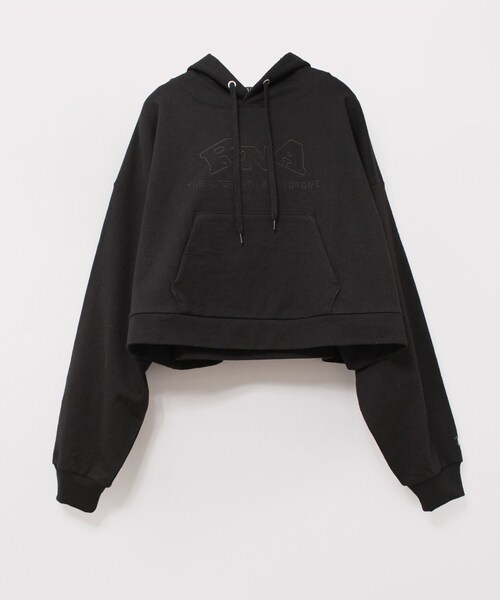 RNA（アールエヌエー）の「M2198 ショートフーディー（トップス・レディース・ホワイト/ライムグリーン/ブラック）」の3枚目の写真