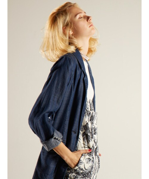 MURUA（ムルーア）の「【CASUAL】テンセルデニムJK（ジャケット/アウター・レディース・ブルー/アイスブルー・1/2）」の4枚目の写真