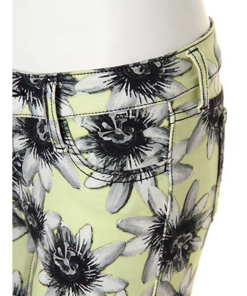 MURUA（ムルーア）の「【CASUAL】パッションフラワーパギンス（パンツ・レディース・ホワイト/ライム/ミックス・0/1/2）」の8枚目の写真