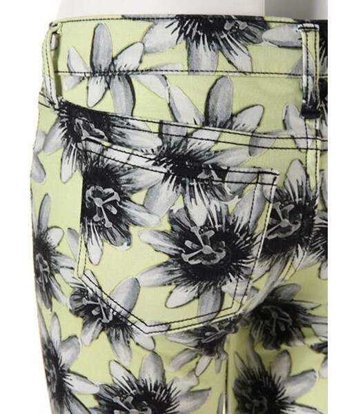 MURUA（ムルーア）の「【CASUAL】パッションフラワーパギンス（パンツ・レディース・ホワイト/ライム/ミックス・0/1/2）」の9枚目の写真