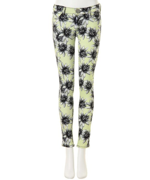 MURUA（ムルーア）の「【CASUAL】パッションフラワーパギンス（パンツ・レディース・ホワイト/ライム/ミックス・0/1/2）」の2枚目の写真