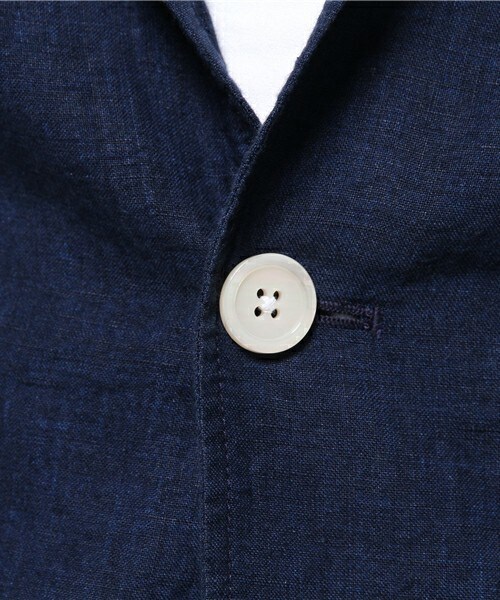 UNION STATION（ユニオンステーション）の「リネンジャケット（テーラードジャケット・メンズ・ベージュ/ブルー/ネイビー・SMALL/MEDIUM/LARGE/LL）」の12枚目の写真