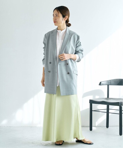 イエナ　コットンシルクバッグギャザーシャツ　新品　ホワイト コットンシルクバックギャザーシャツ（シャツ／ブラウス）｜IENA