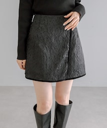 mystic | 【2色展開】ジャガードラップスカート(スカート)