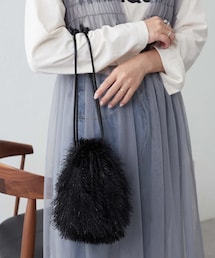 CIAOPANIC TYPY | 【2024SS新作】ボールチェーン付きフリンジ巾着BAG(バッグ)